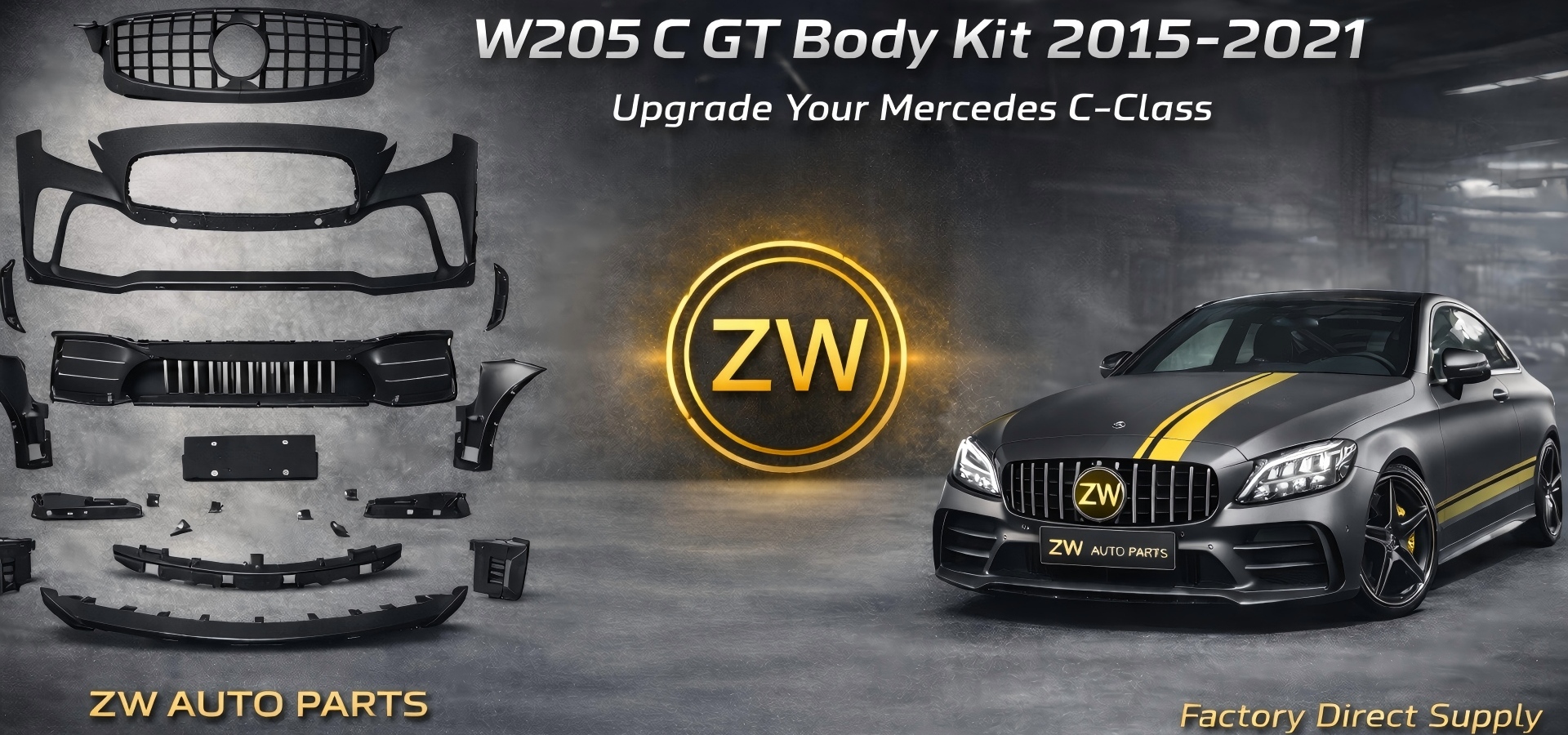 Banner-W205 C GT Body Kit